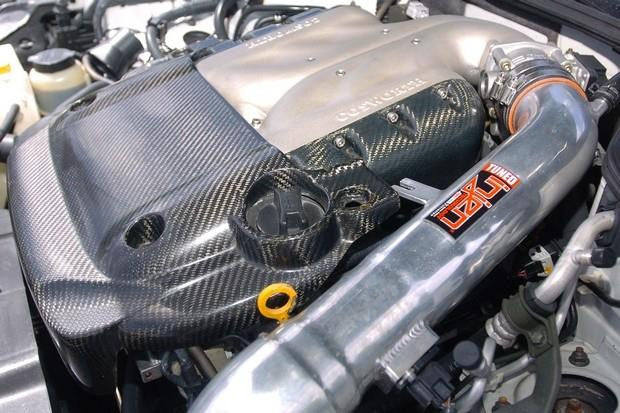 Carbon Fiber Half Engine Cover - G35 Coupe - Outcast Garage