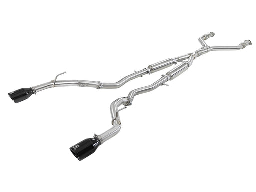 aFe Takeda 2.5" 304 SS Cat-Back Exhaust System (Black Tips)  - Infiniti Q50 3.0t (16-18) - Outcast Garage