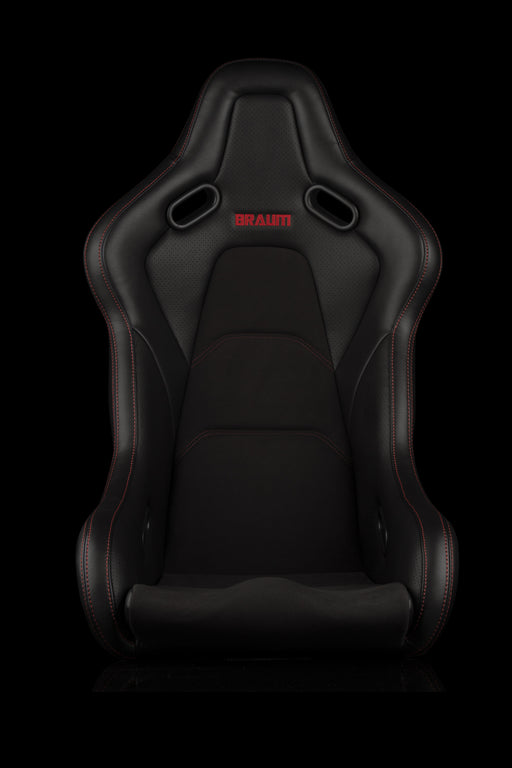 Braum Racing Falcon-S Composite FRP Bucket Seat - Red Stitching
