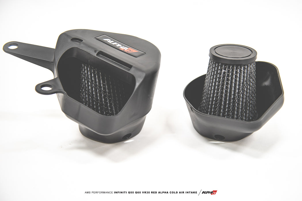 AMS Performance Red Alpha Cold Air Intake System - Infiniti Q50 / Q60 3.0tt - Outcast Garage