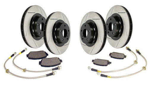 Stoptech Stage 2 Sport Axle Pack Brake Package Kit w/ Brembo Calipers - Nissan 350Z / Infiniti G35