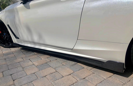 EMM Tuning Side Skirt Extensions (Carbon Fiber) - Infiniti Q60 Coupe (2017+)