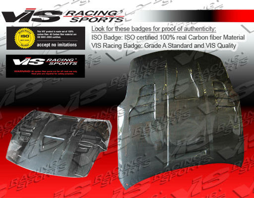 VIS Racing Invader 3 / VS-Style V3 Hood (Carbon Fiber) - Nissan 350Z (03-06) - Outcast Garage