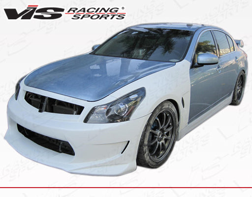 VIS Racing GT Front Bumper (Fiberglass) - Infiniti G37 / Q40 Sedan (09-15) - Outcast Garage