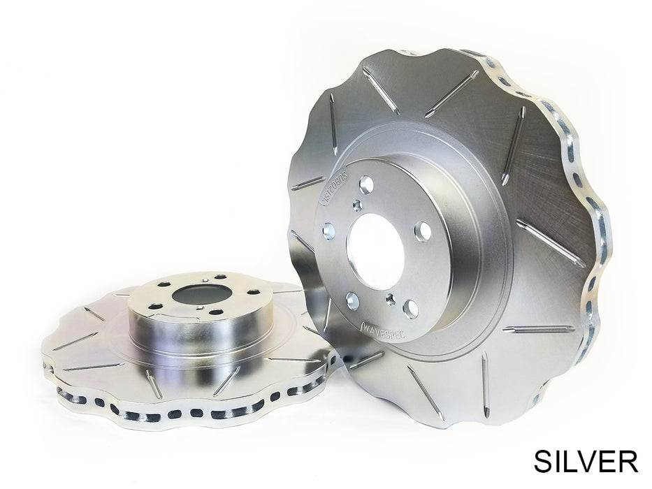WaveSpec Direct Replacement Rotor, Rear Slotted for Standard Non-Sport - Nissan 350Z 06-09, 370Z / Infiniti G35 05+, G37, Q40 Sedan / G37 09 Coupe AWD