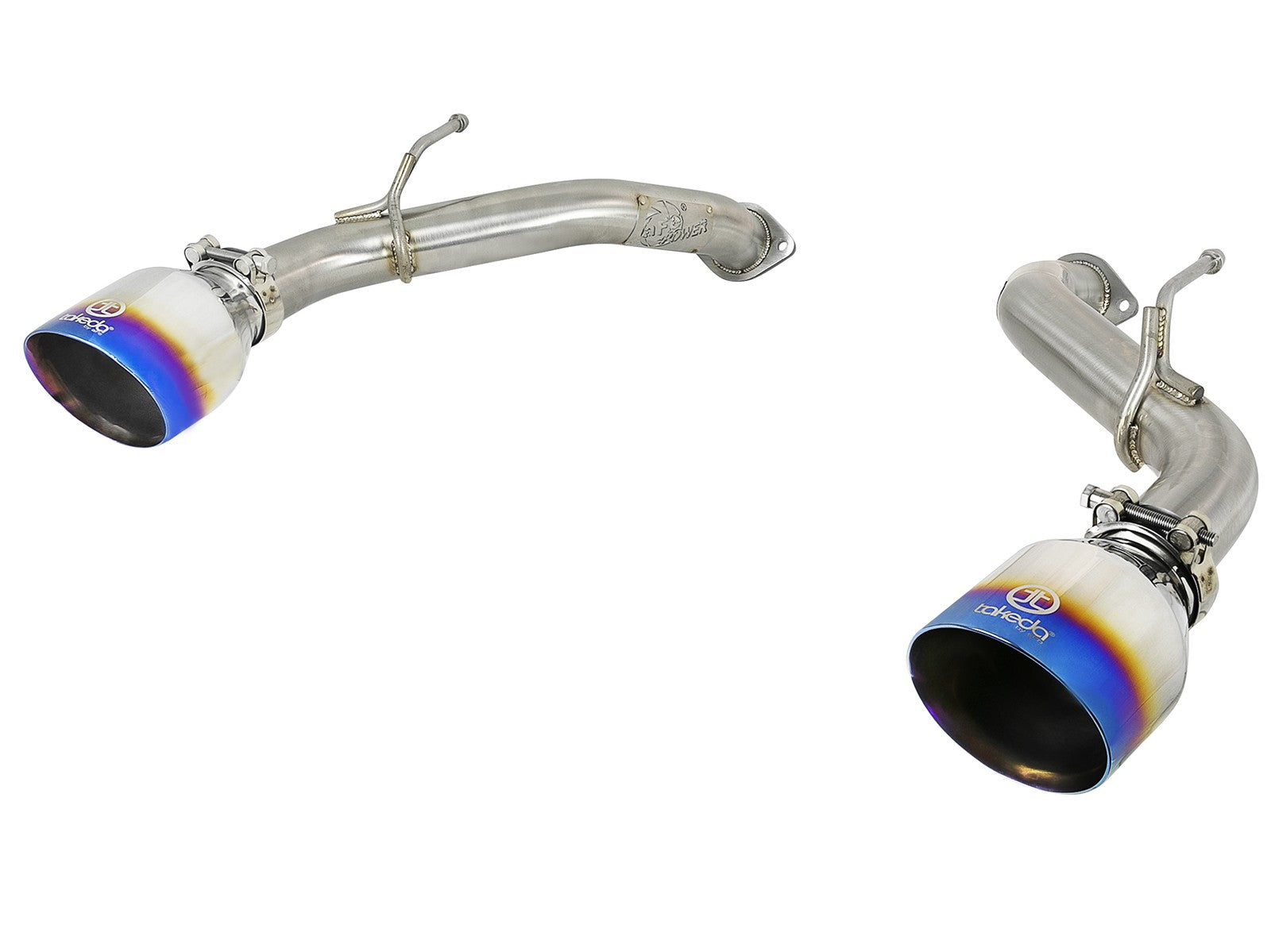 aFe Takeda 2.5" 304 SS Axle-Back Exhaust (Blue Tips) - Infiniti Q50 3.0t (16-18) - Outcast Garage
