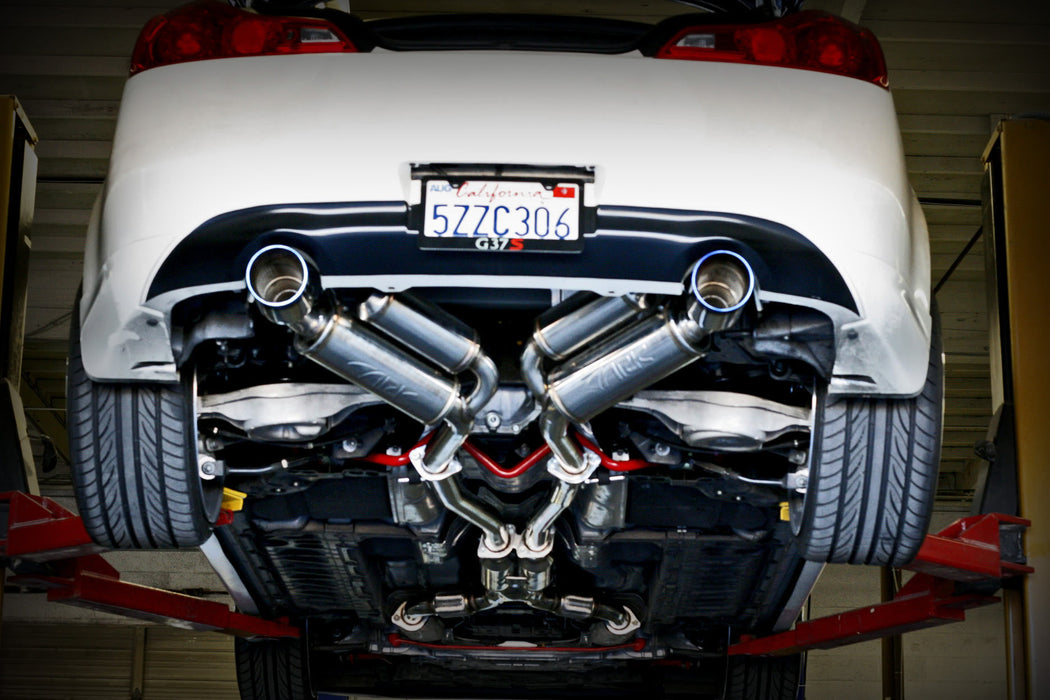 ARK Performance GRiP Exhaust System (Burnt Tips) - Infiniti G37 / Q60 Coupe RWD (08-15) - Outcast Garage