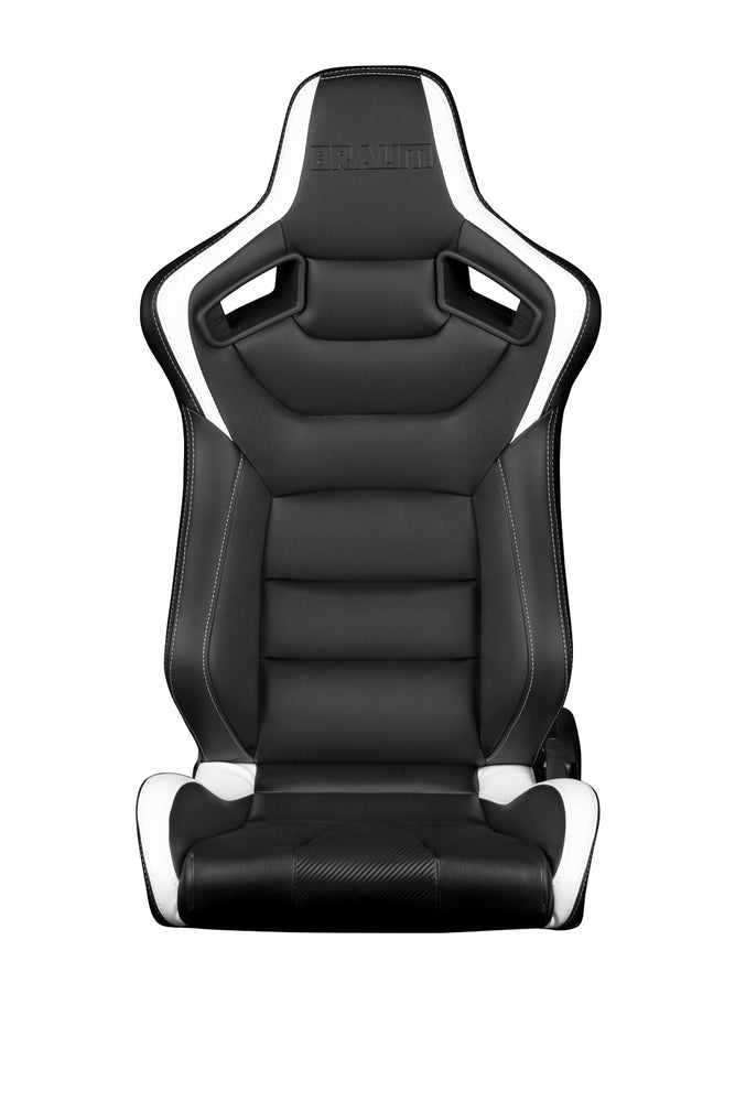 Braum Racing Black & White Elite Series Racing Seats - Outcast Garage