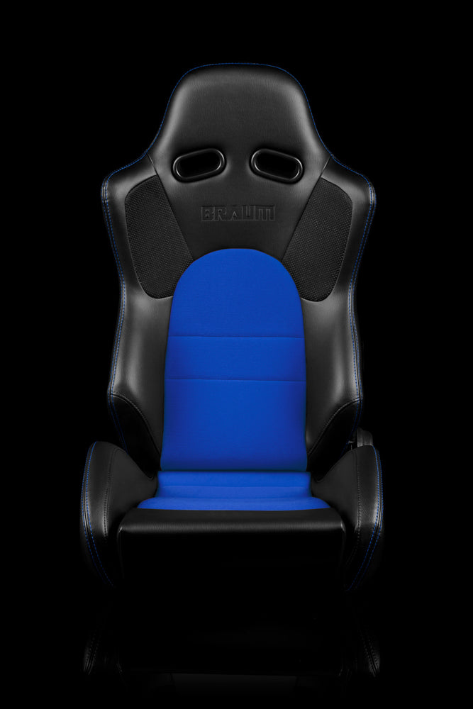BRAUM Racing ADVAN Series Racing Seats (Black & Blue)