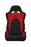 Braum Racing Black & Red Cloth & Suede S8 Series Racing Seat V2 - Outcast Garage