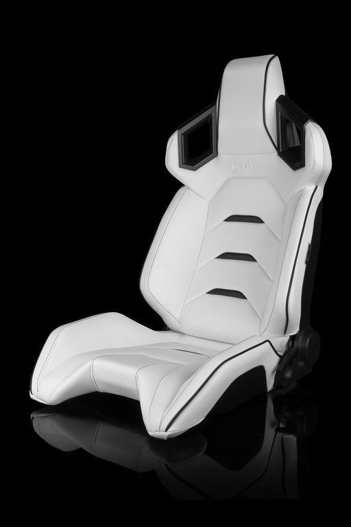 Braum Racing Alpha X Series Sport Seats - White & Black