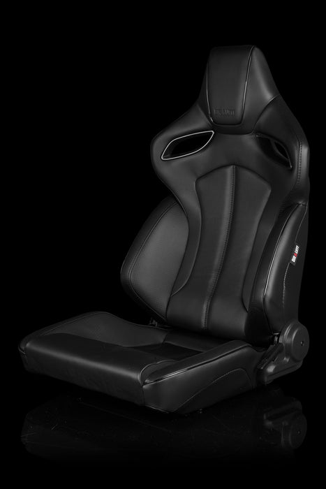 Braum Racing ORUE Series Racing Seats - Black Leatherette
