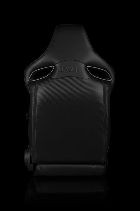 Braum Racing ORUE Series Racing Seats - Black Leatherette
