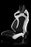 Braum Racing ORUE Series Racing Seats - Diamond Ed. | White Leatherette