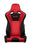 Braum Racing Red & Black Cloth Venom Series Racing Seats - Outcast Garage