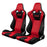 Braum Racing Red & Black Cloth Venom Series Racing Seats - Outcast Garage
