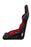 BRAUM Racing Falcon X Series FIA Approved Fixed Back Racing Seat (Black & Red) - Outcast Garage