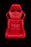 BRAUM Racing Falcon X Series FIA Approved Fixed Back Racing Seat (Red Leatherette)