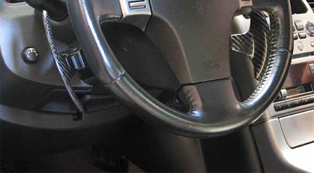 Works Bell Column Shifter Kit V35 (Paddle Shifter Carbon Fiber) AT Only - G35 Coupe - Outcast Garage