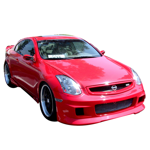 VIS Racing G-Speed / Greddy-Style Front Bumper (Fiberglass) - Infiniti G35 Coupe - Outcast Garage