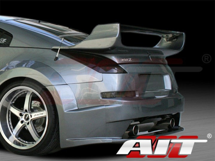 AIT Racing Nismo-Style V3 Rear Bumper (Fiberglass) - Nissan 350Z - Outcast Garage