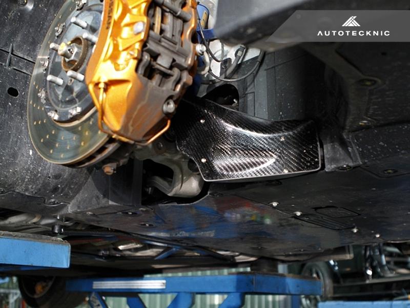 AutoTecknic Dry Carbon Fiber Brake Cooling Duct - Nissan R35 GT-R