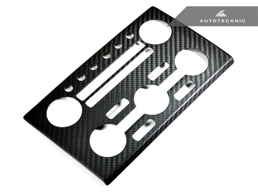 AutoTecknic Dry Carbon AC Stereo Dash Panel Cover - Nissan R35 GT-R