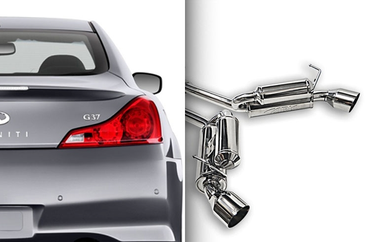 ARK Performance GRiP Exhaust System (Polished Tips) - Infiniti G37 / Q60 Coupe RWD (08-15) - Outcast Garage