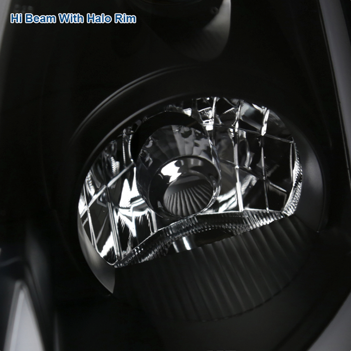 LED DRL Tube Projector Headlights (Black) - Infiniti G35 Coupe - Outcast Garage