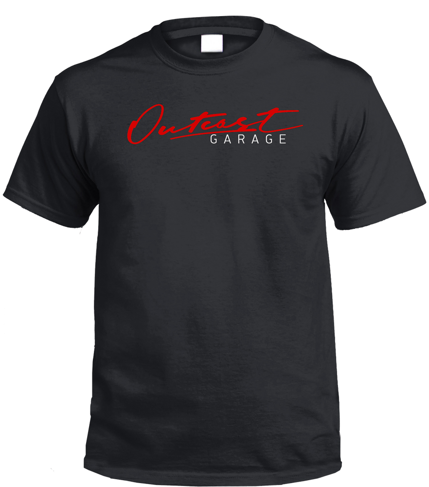 Outcast Garage T-Shirt (Black) - Outcast Garage