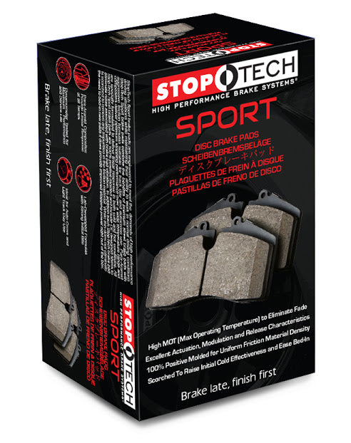 Stoptech Sport Brake Pads, Front w/ Non-Sport Calipers - Nissan 350Z 370Z / Infiniti G35, G37, Q40 Sedan