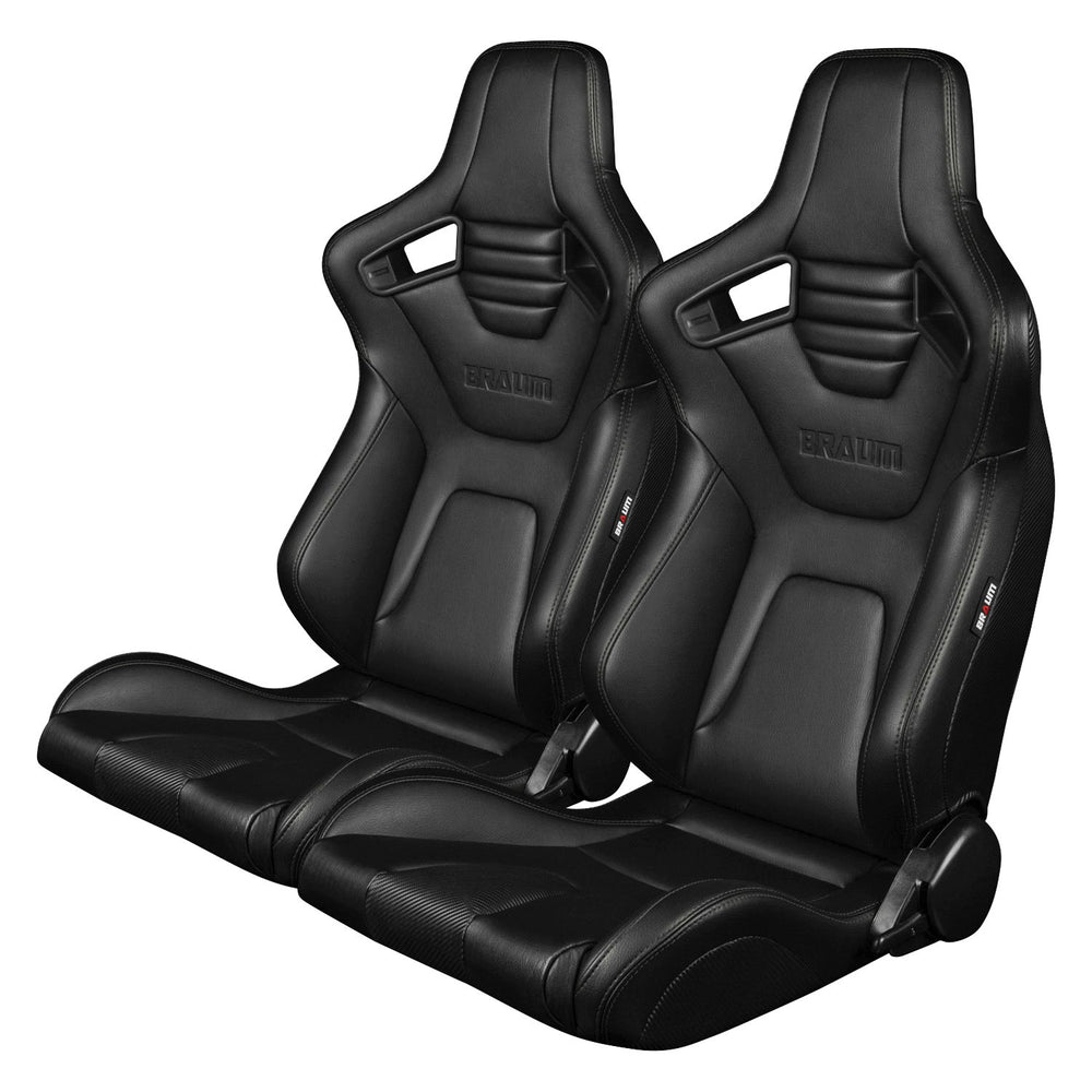 BRAUM Racing Elite-X Series Racing Seats (Black Stitching)