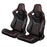 Braum Racing Elite-X Series Racing Seats - Diamond Edition (Red Stitch/Piping)
