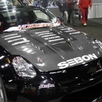 SEIBON VT-Style Hood (Carbon) - Nissan 350Z (2003-2006 DE) - Outcast Garage