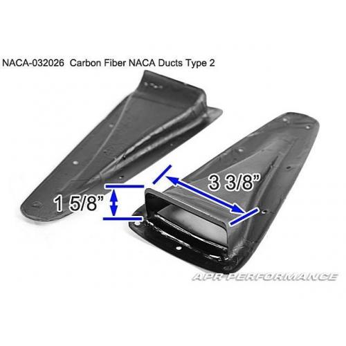 APR Performance Carbon Fiber NACA Duct Type 2 (NACA-032026) - Universal