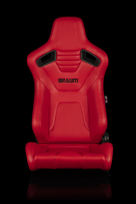 BRAUM Racing Elite-X Series Sport Seats - Black Ultra Grip - Water Repellent (Black Stitching) BRR1X-RDBS